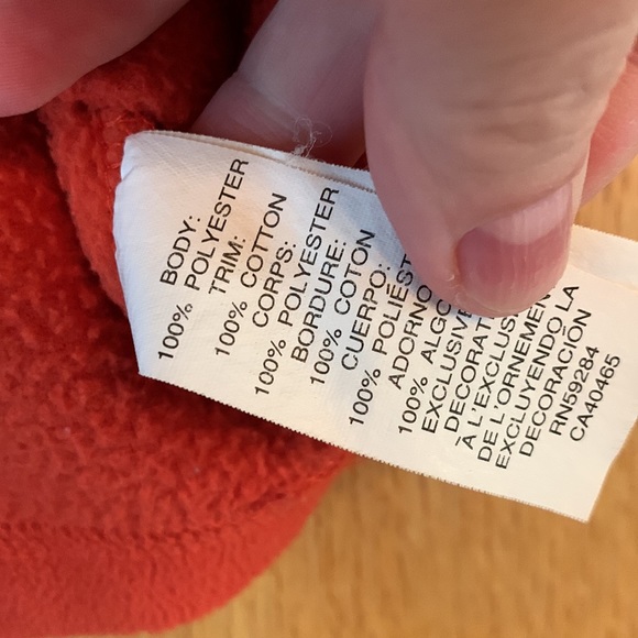 Place FOOTBALL CAPTAIN Orange size Small 6 graphic fleece pullover crew neck EUC - Picture 4 of 5